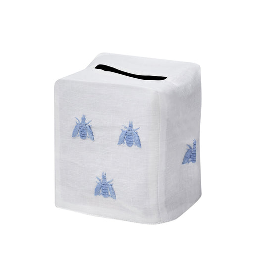 Blue Bee Tissue Box Cover