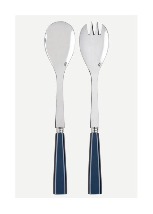 Icone Salad Servers - Set/2 Steel Blue