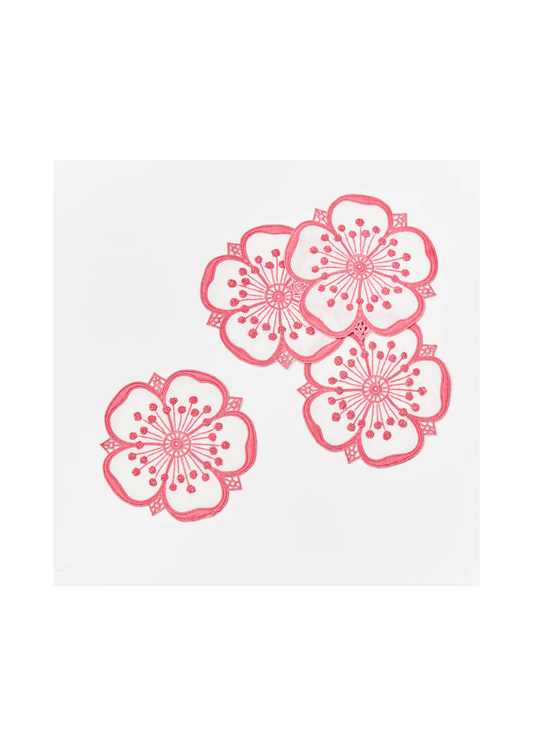 Hot Pink Petal Coasters