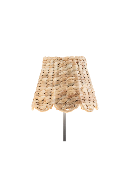 Scalloped Water Hyacinth Woven Lampshade By Zafferano x Maison Maison