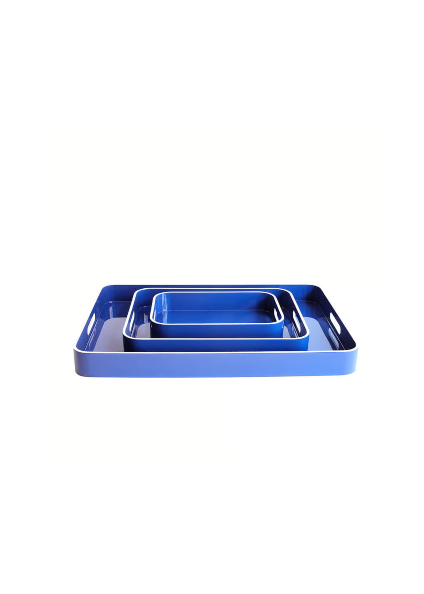 Centre Pointe Blue Lacquer Tray