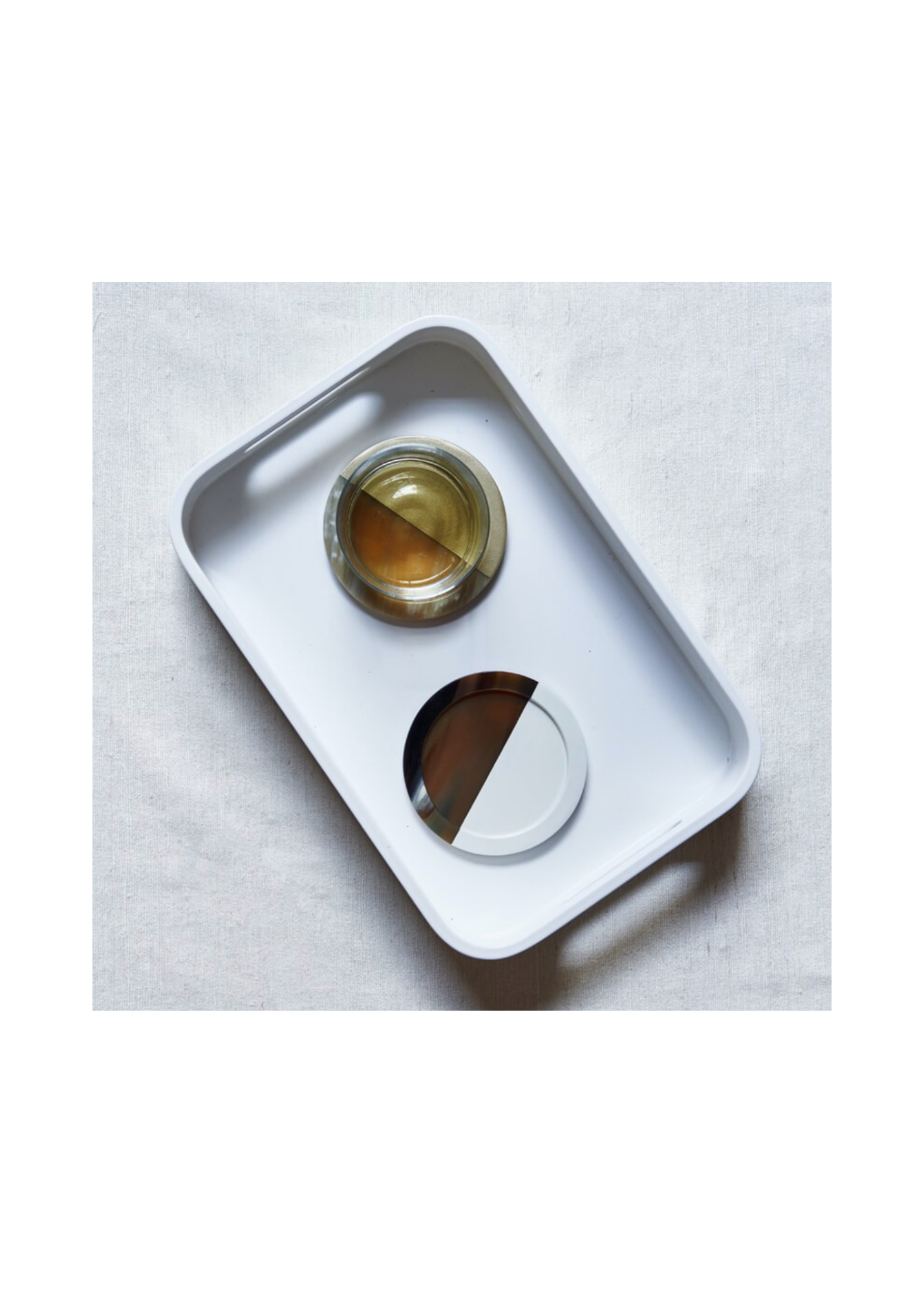 Crisp White Lacquer Tray