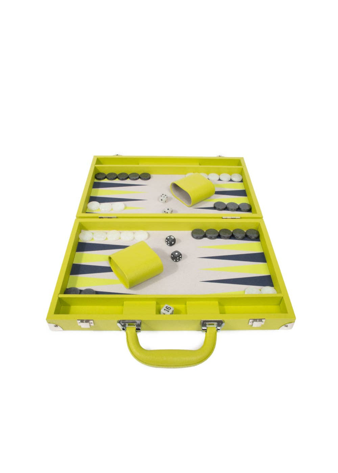 Ellen Backgammon Set: Lime