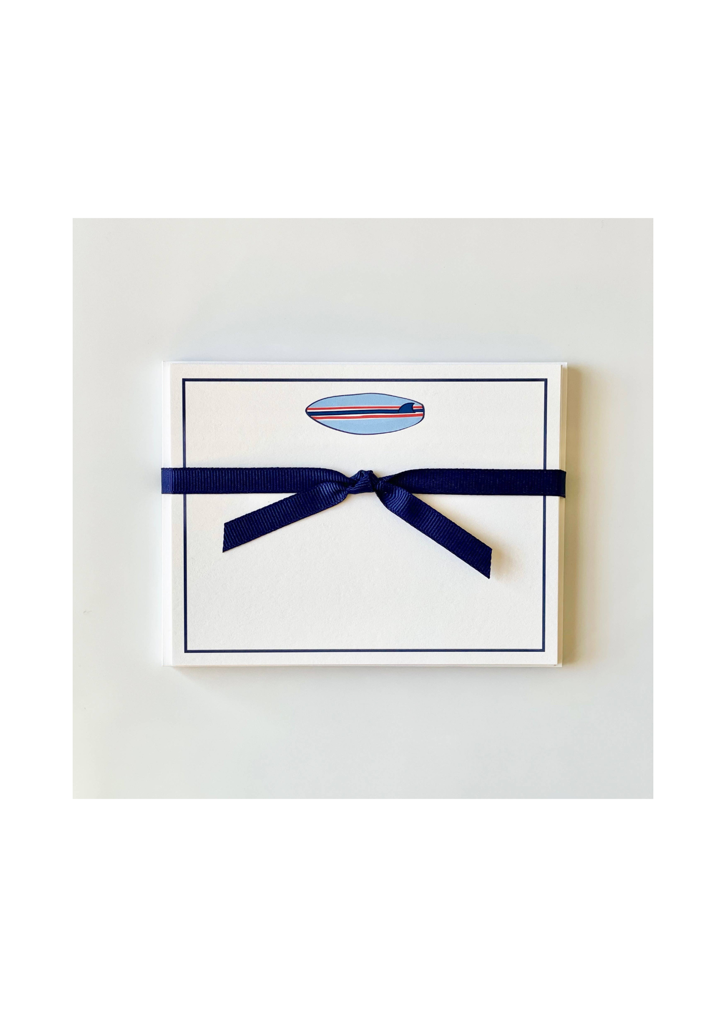 Surfboard, Blue - Flat Note Cards