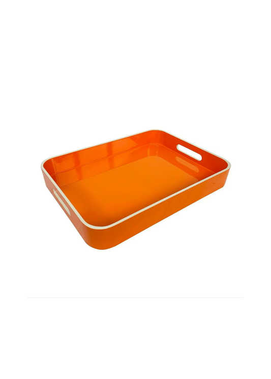 Tangerine Lacquer Tray