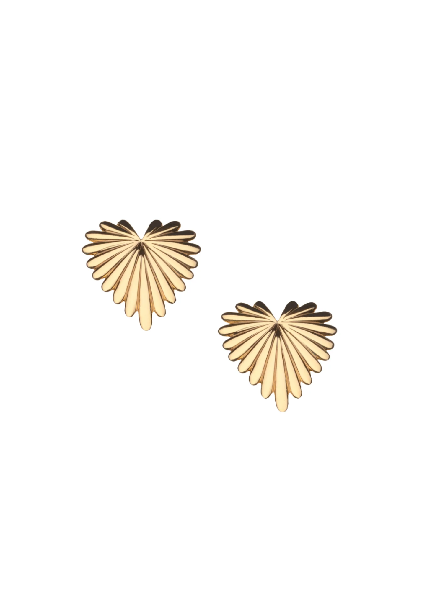 Baby Full Heart Love Earrings 10k Gold