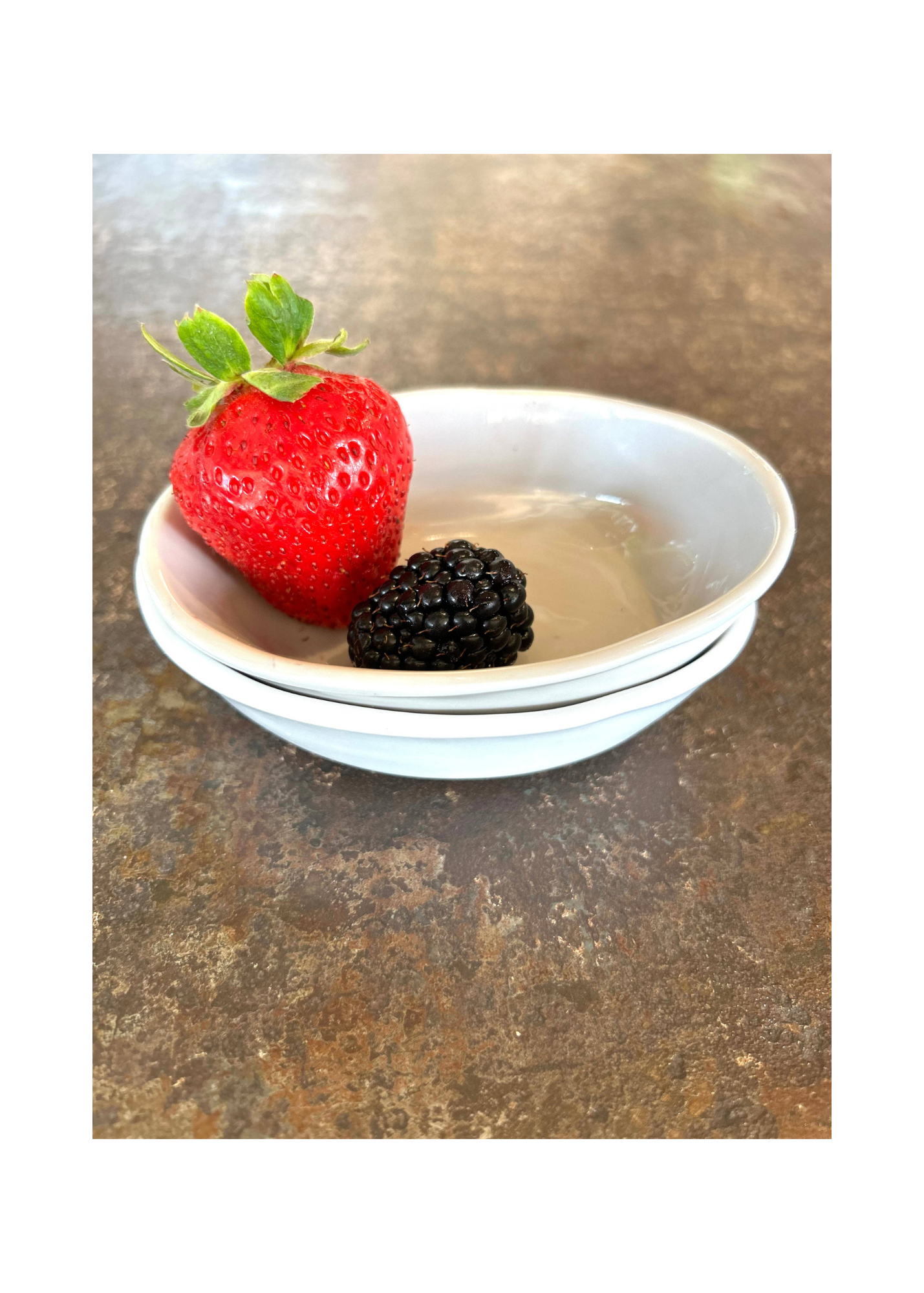 Tiny Oval Bowl: White