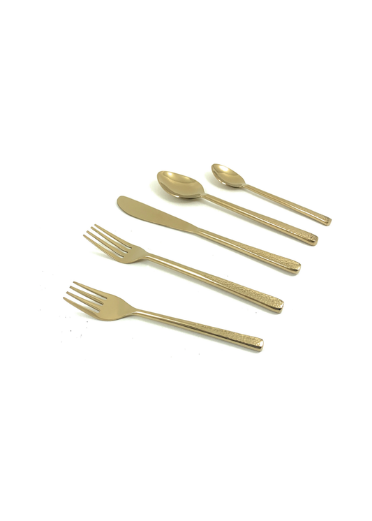 Gold Flatware 20 Piece Set