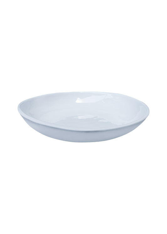 Simple Round Pasta/Soup Bowl: White