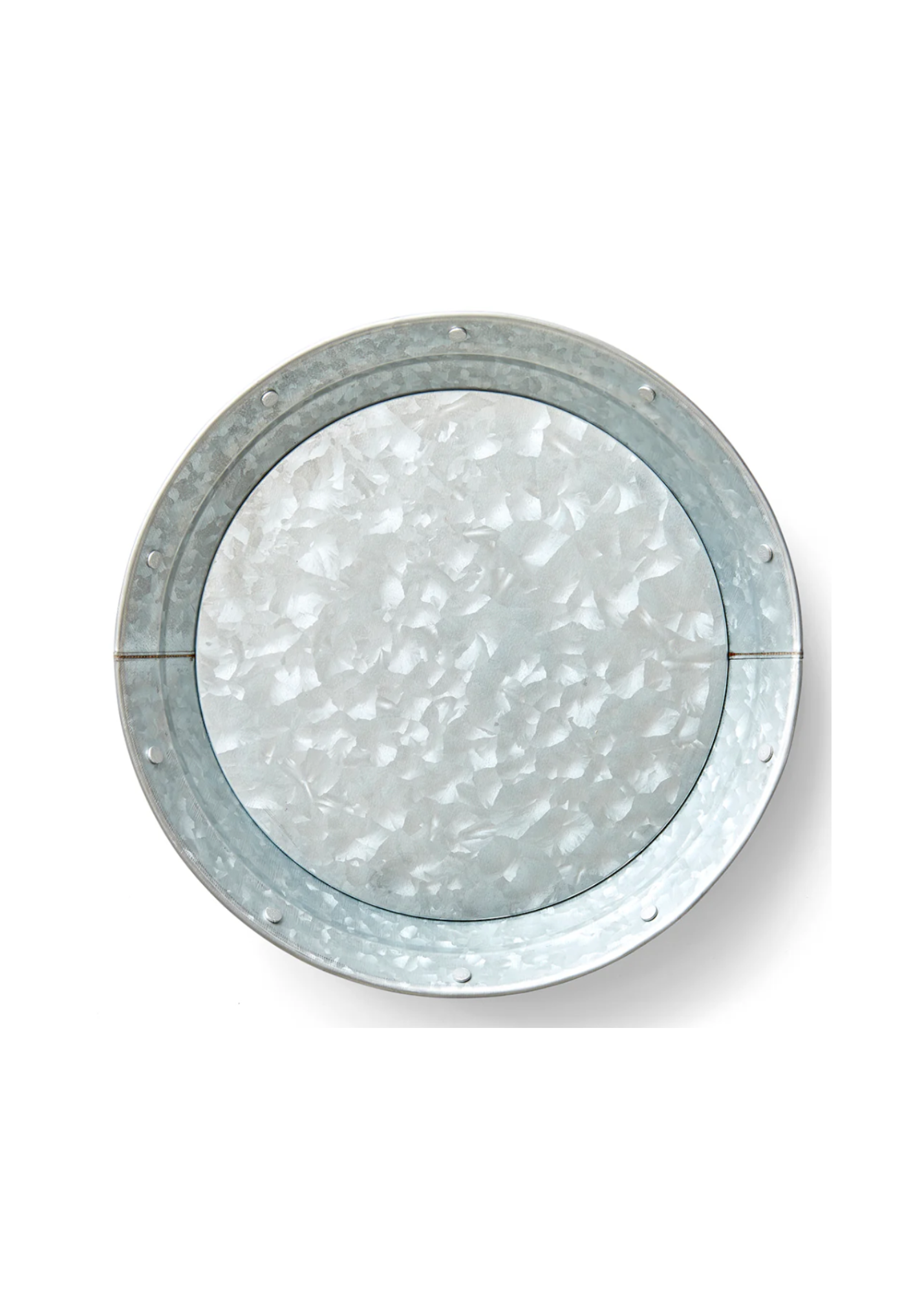 Galvanized Metal Plates - Set of 4