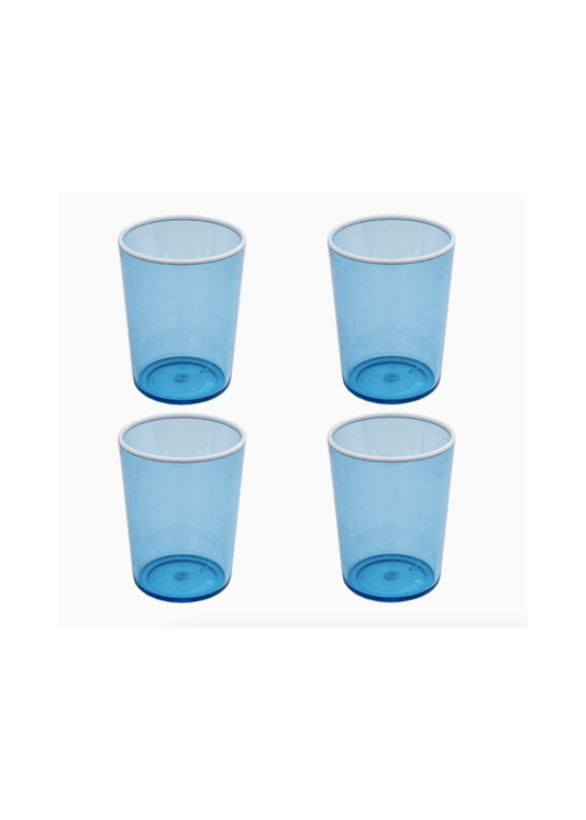 Contrast Blue Tumbler - Set of 2