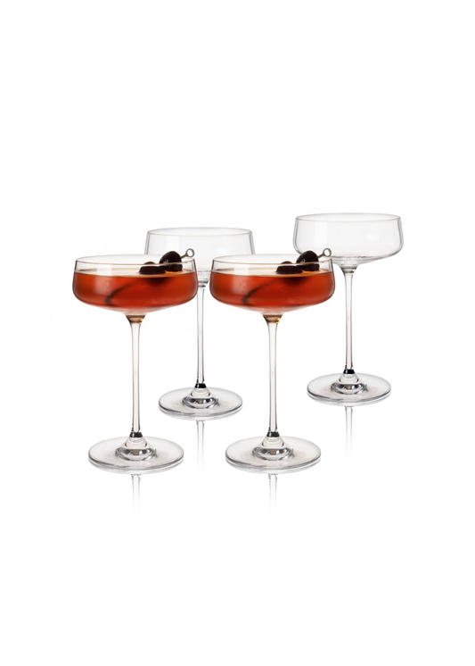 Reserve Julien Crystal Coupe Glasses - Set of 4