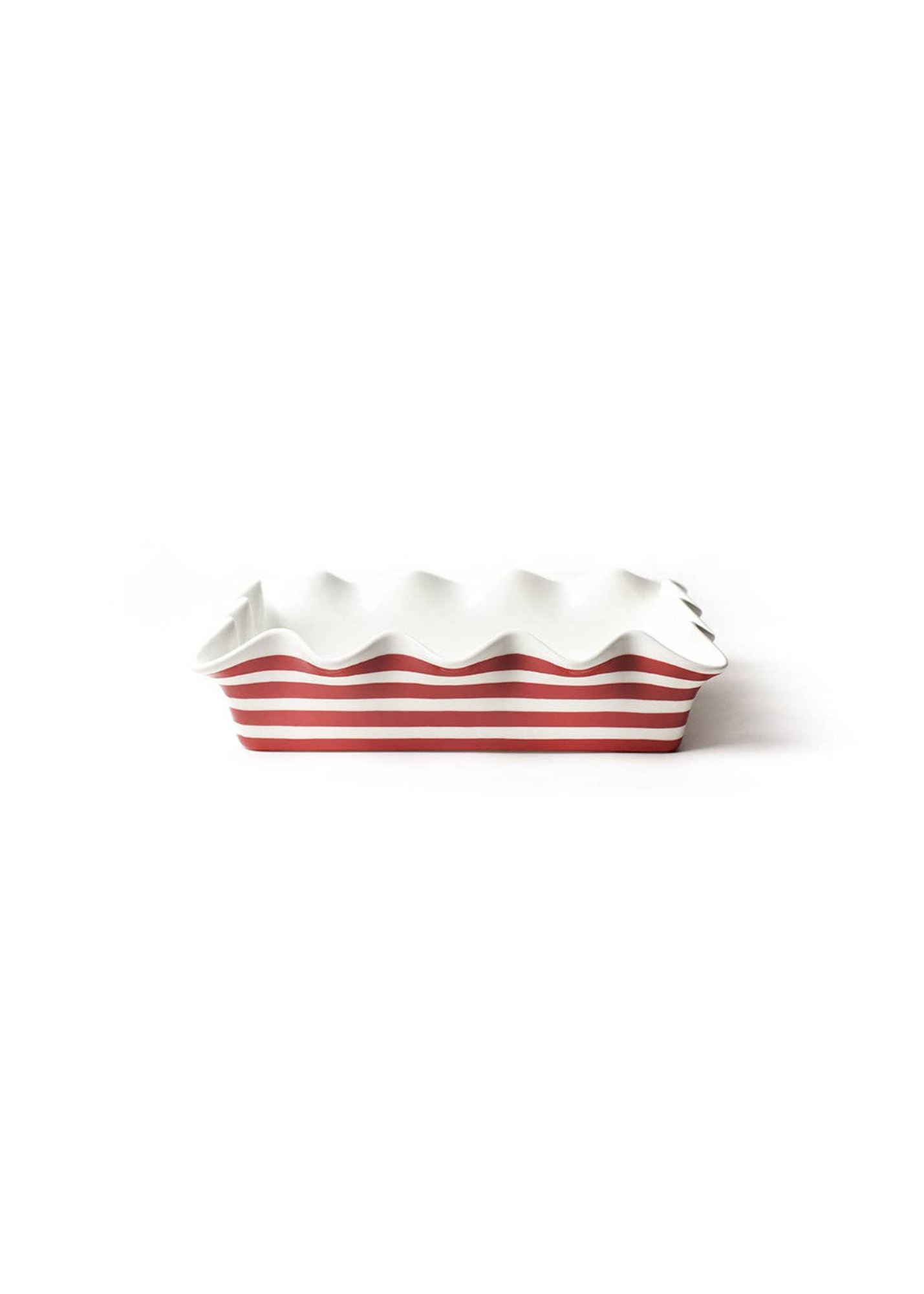 Red Stripe 13 Ruffle Casserole