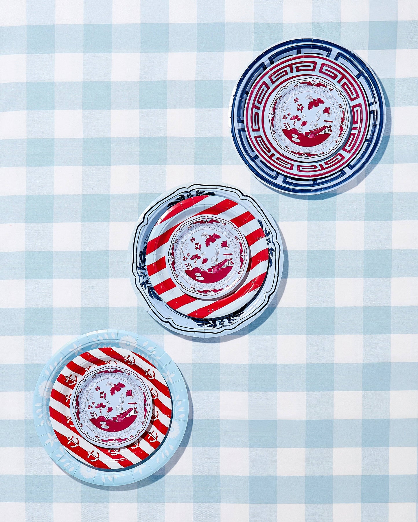 Mini Bread & Butter hors d'oeuvres paper plates - 8 pack: Navy