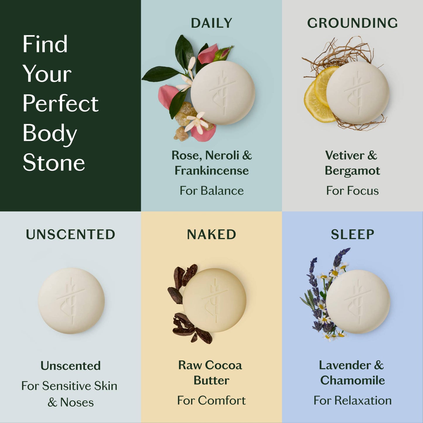 Daily Stone | Deep Moisturizing Lotion Bar: Mini (1 oz)