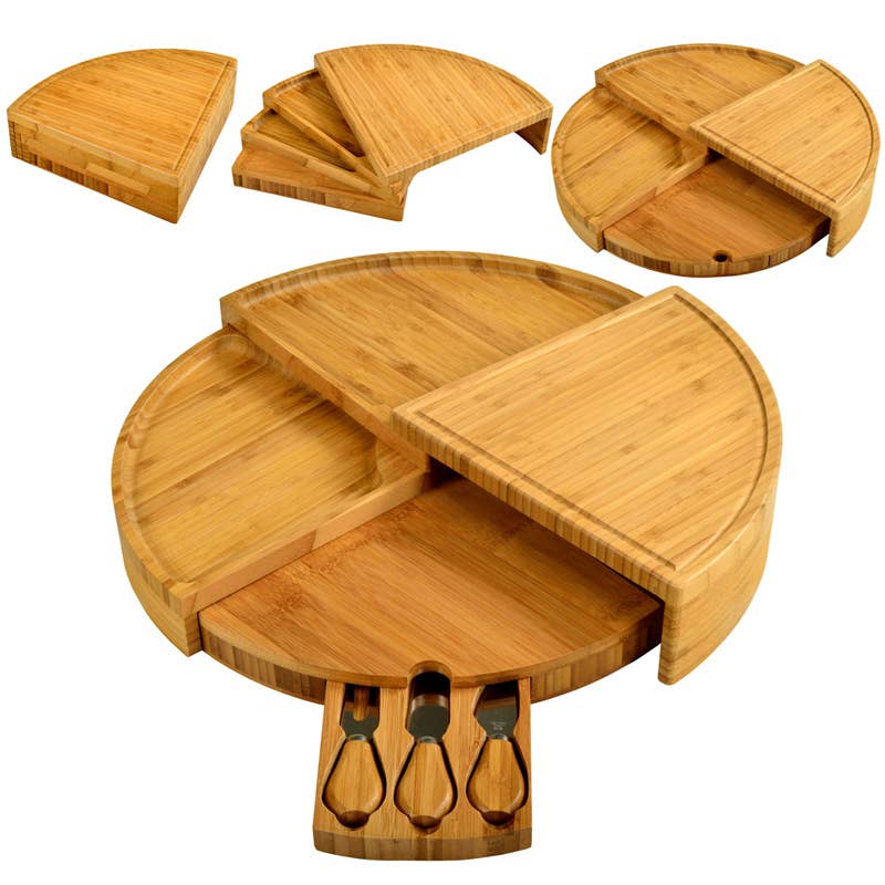 Original Vienna Transforming Cheese Board with Tools: NO LETTER (BLANK BOARD)