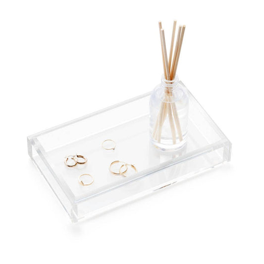 Guest Towel Acrylic Tray | Crystal Clear