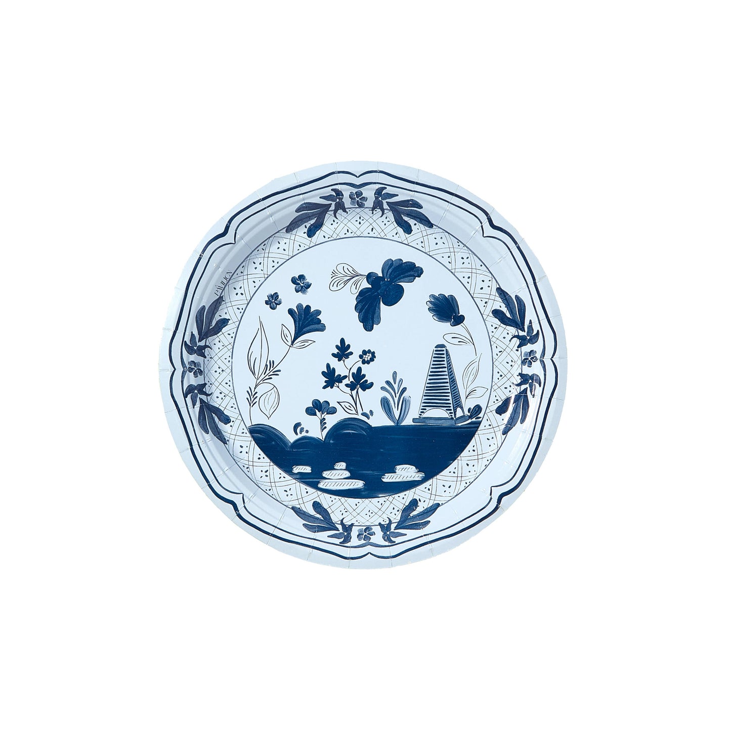 Beachside Pavilion Salad and Dessert Plates 8 per pack: Navy & Sky