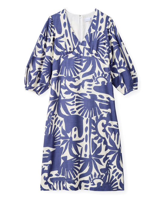 Dover Dress-Parrish Geo Print-Coastal Indigo