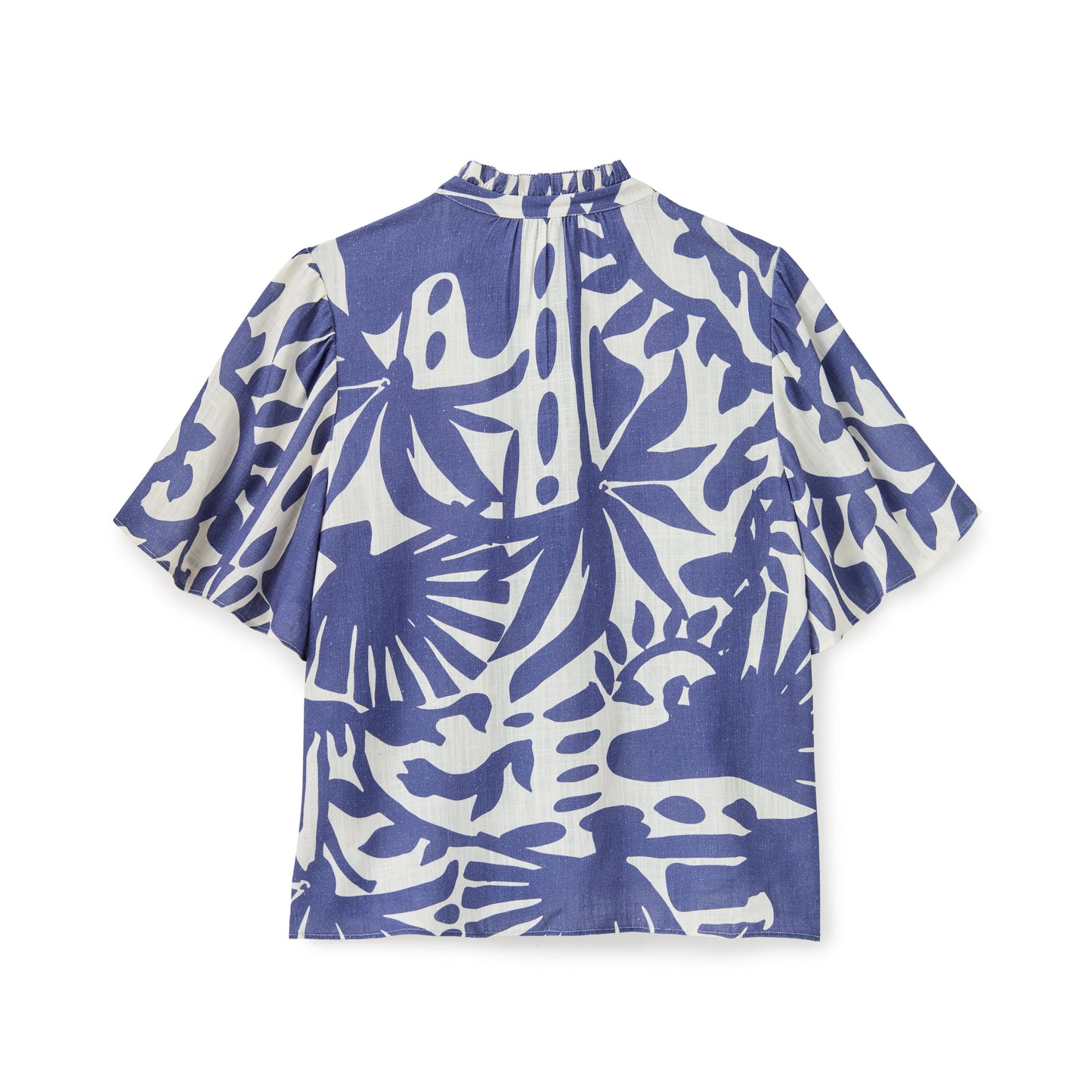 Emery Top-Parrish Geo Print-Coastal Indigo