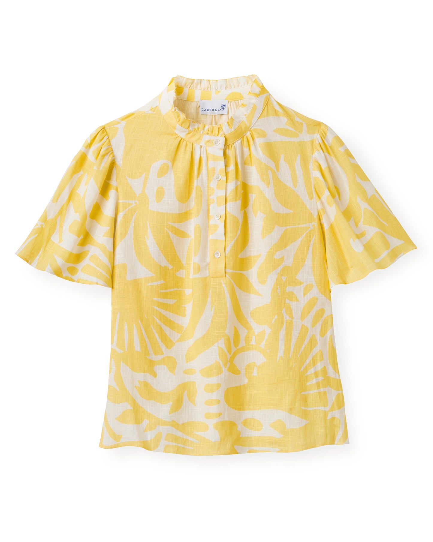 Emery Top-Parrish Geo Print-Banana