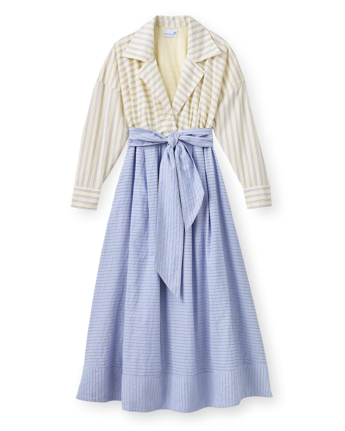 Johanna Dress-Banana Stripe
