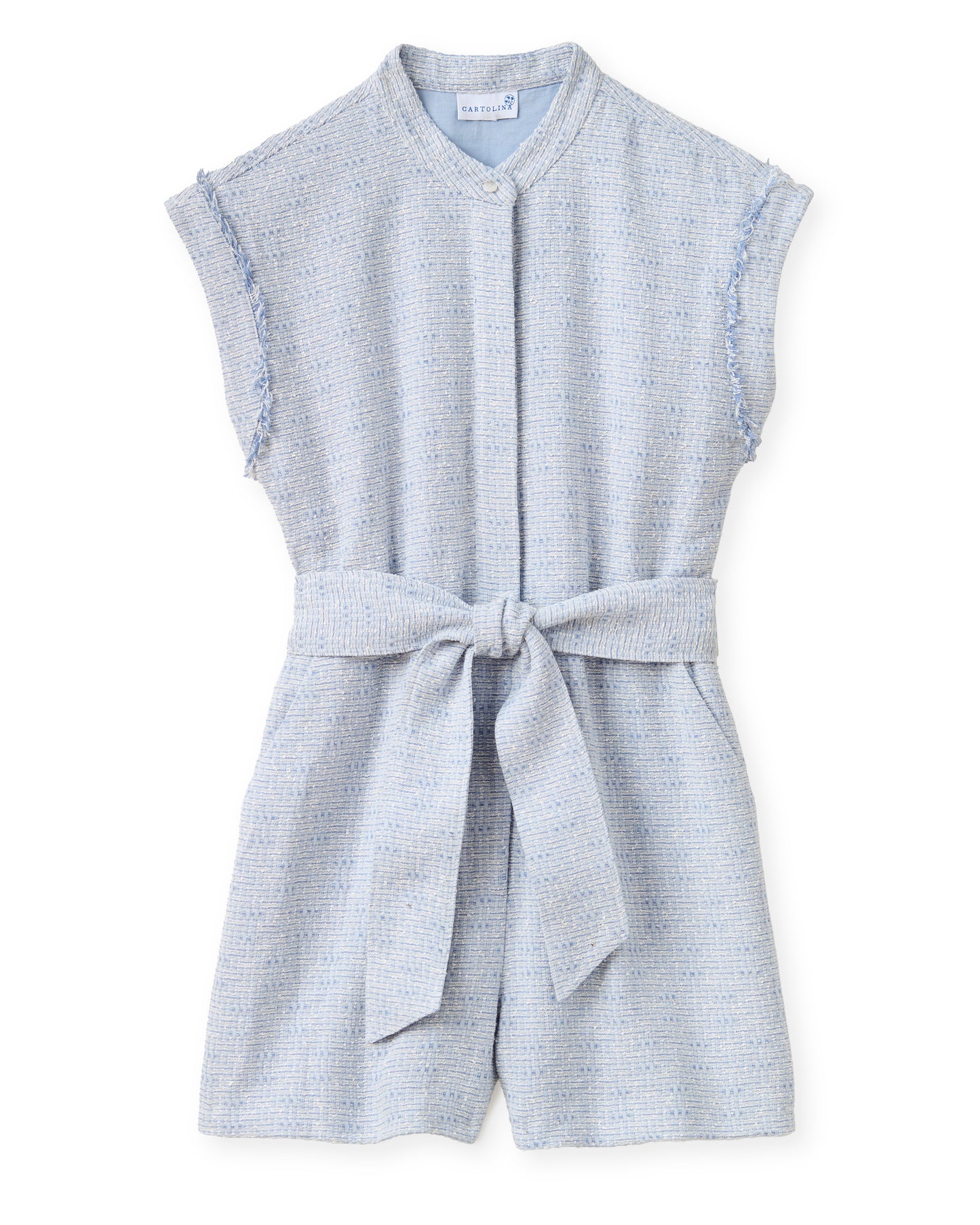 Marin Romper-Blue Mist