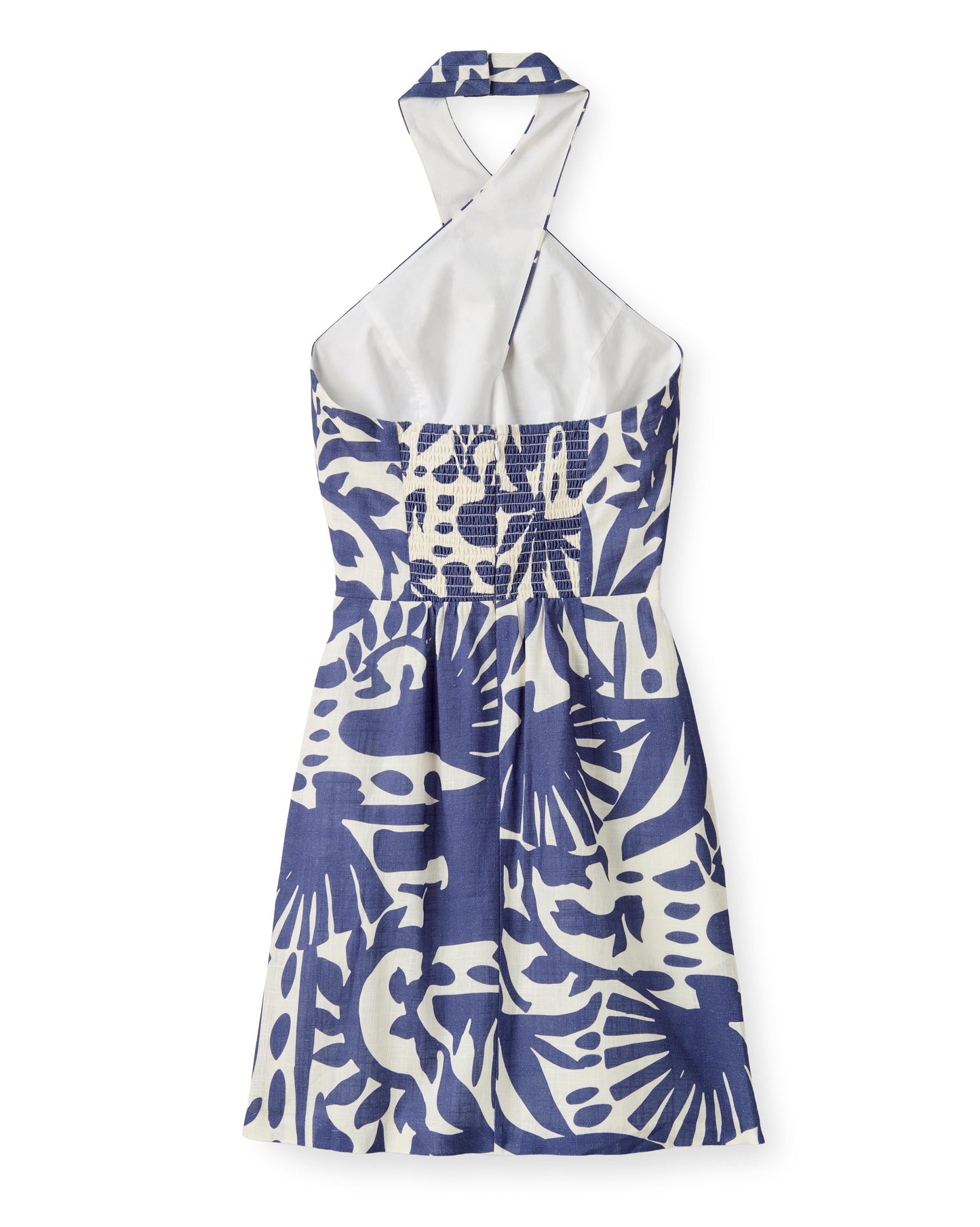 Moran Dress-Parrish Geo Print-Coastal Indigo