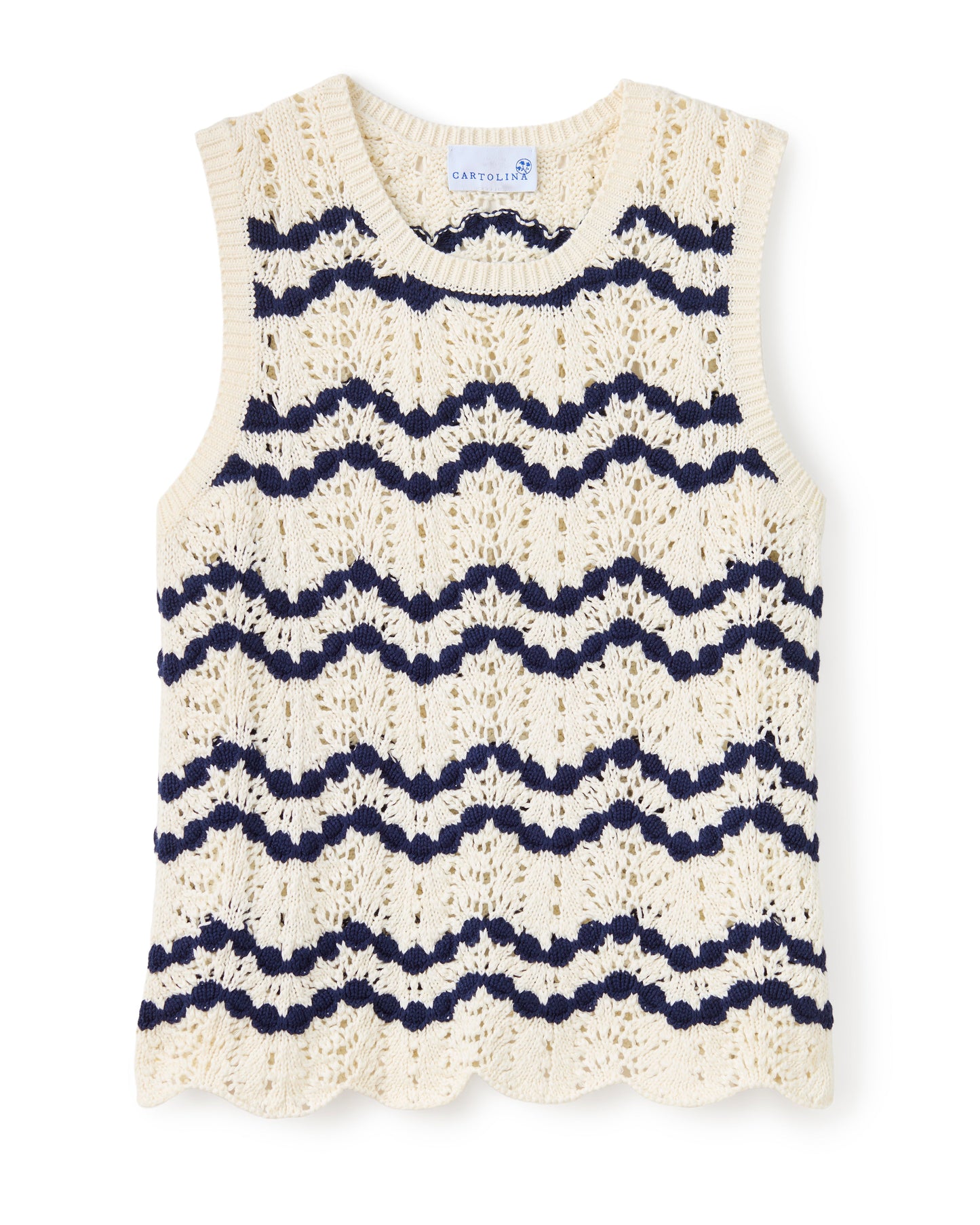 Northport Sweater Tank-Beach Wave Stripe-Natural