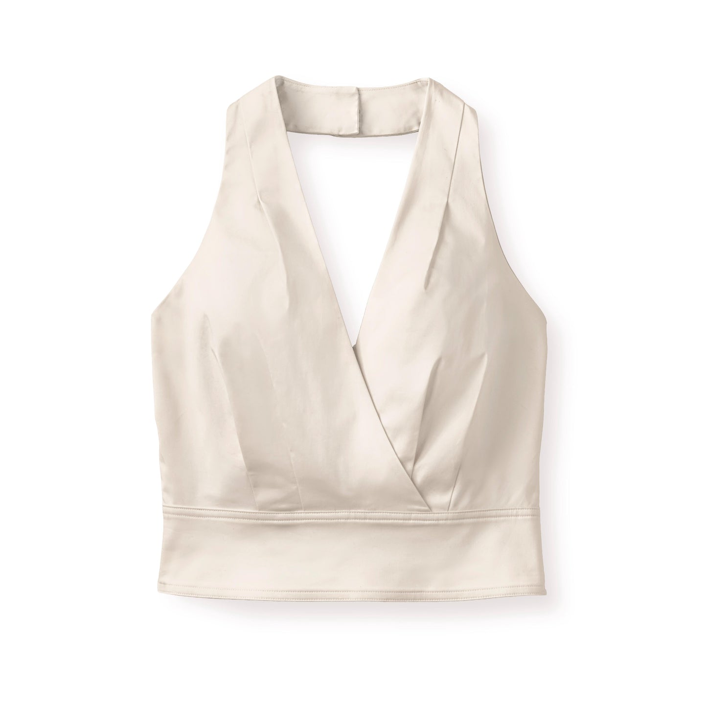 Olive Halter Top-Ivory