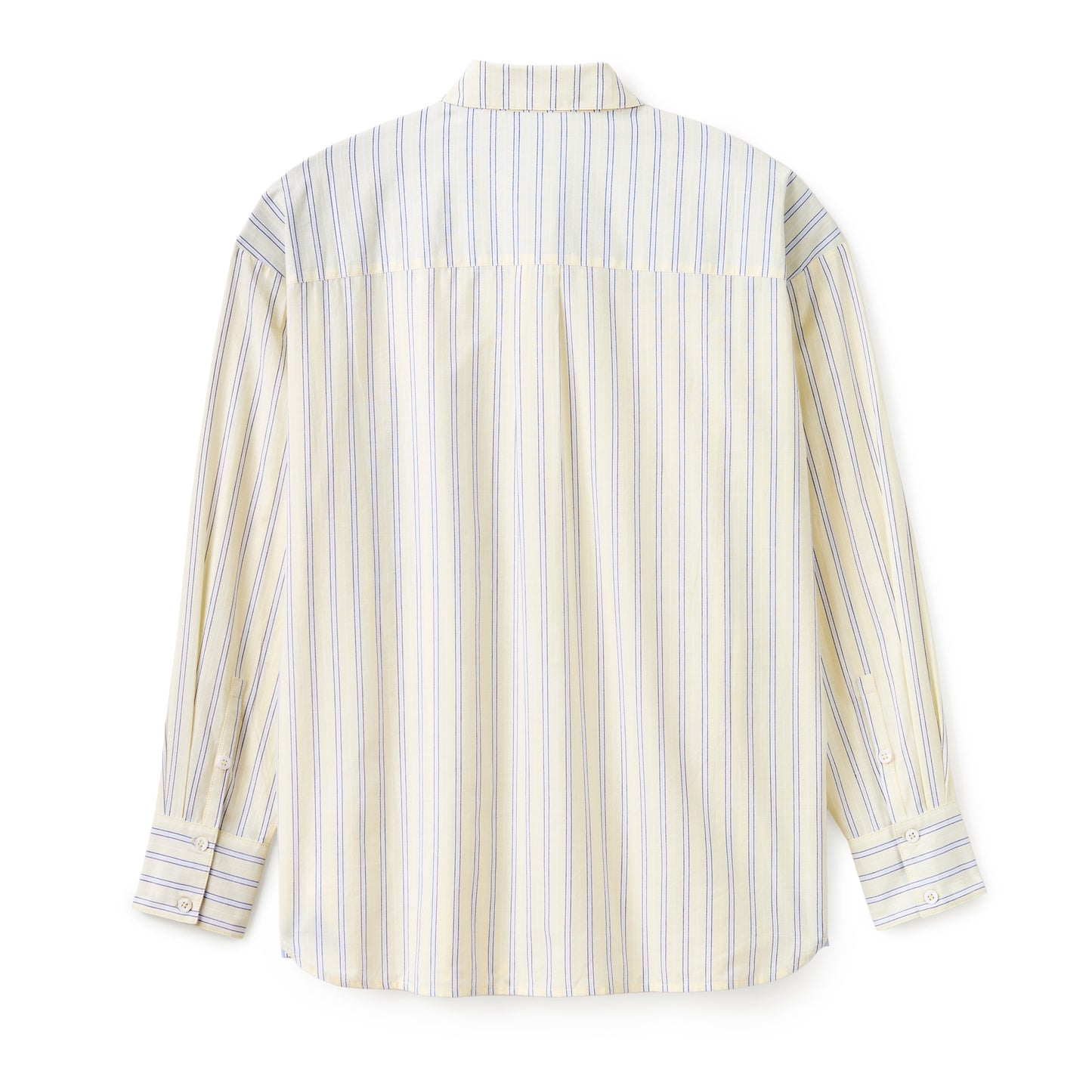 Penelope Button Front Shirt-Banana Stripe