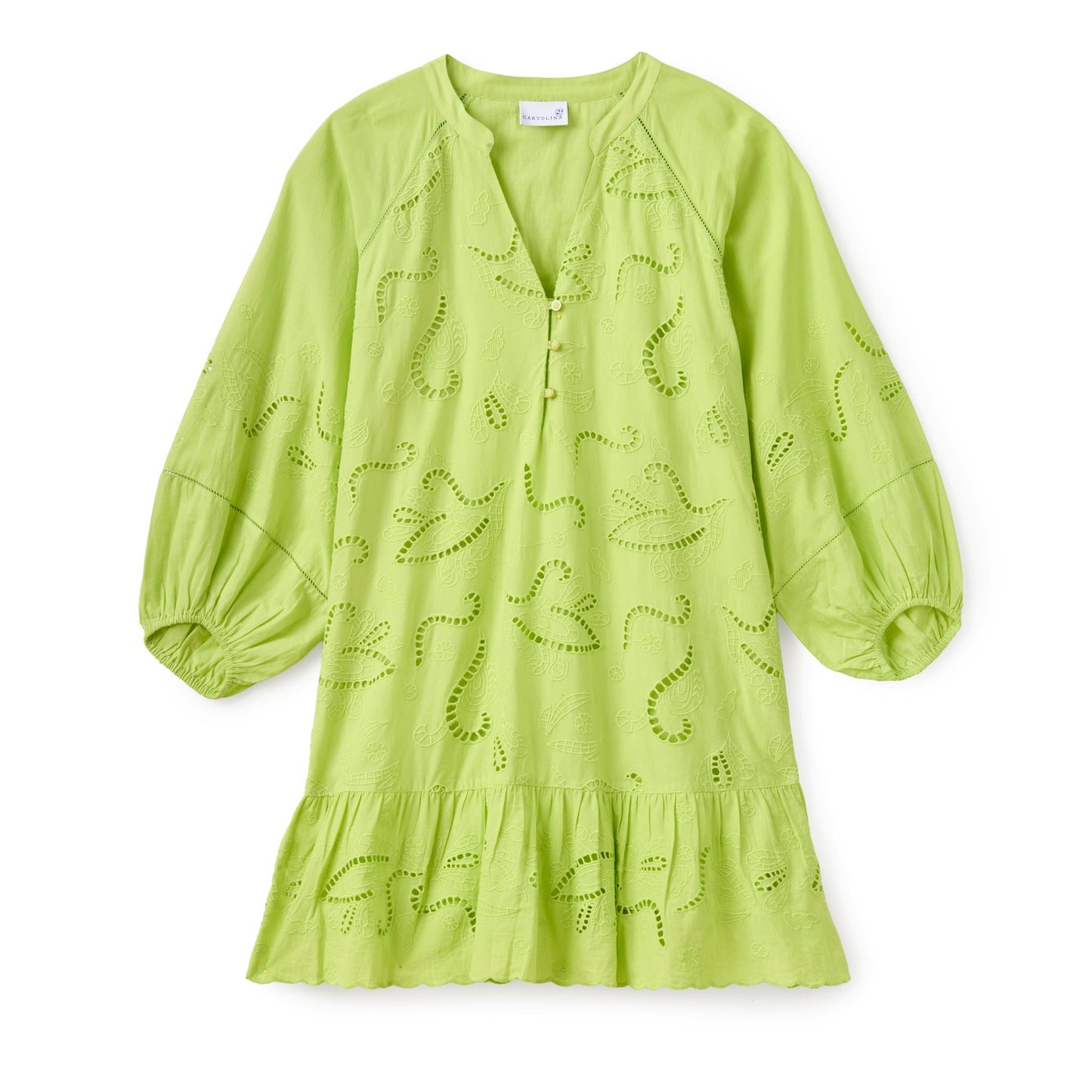 Selwin Mini Dress-Chartruese