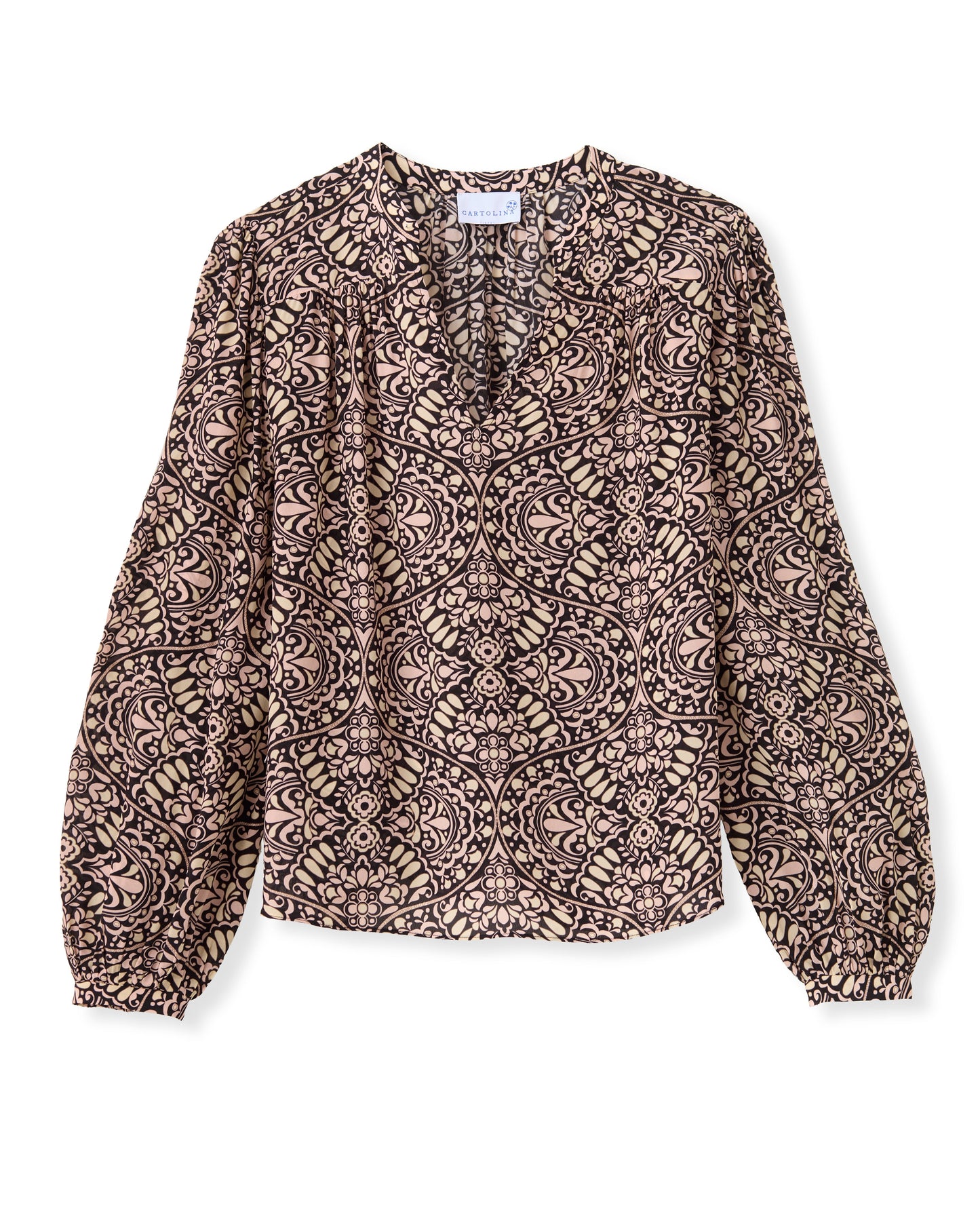 Agnes Top-Flor Medallion Cottage Rose