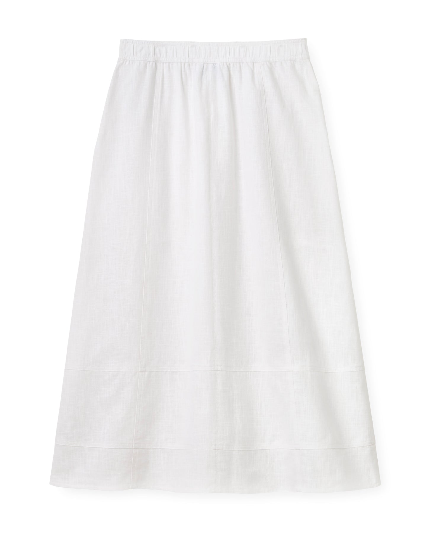 Alice Button Skirt-Bright White