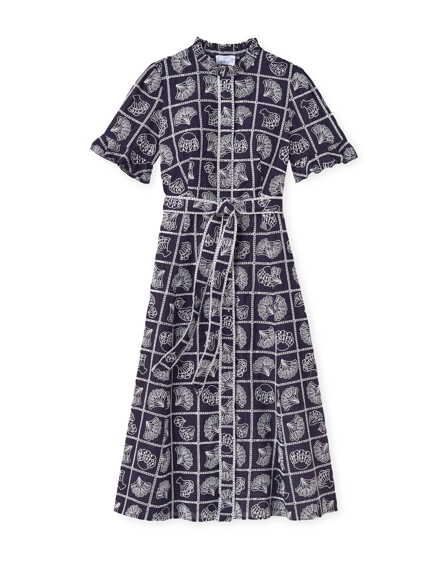 Aria Midi Dress-Midnight Blue
