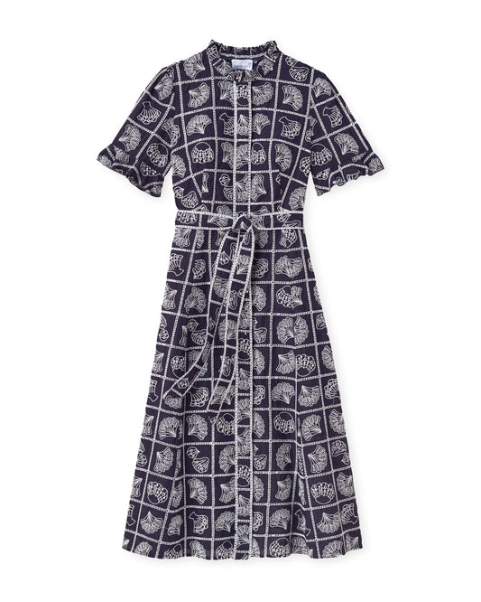Aria Midi Dress-Midnight Blue