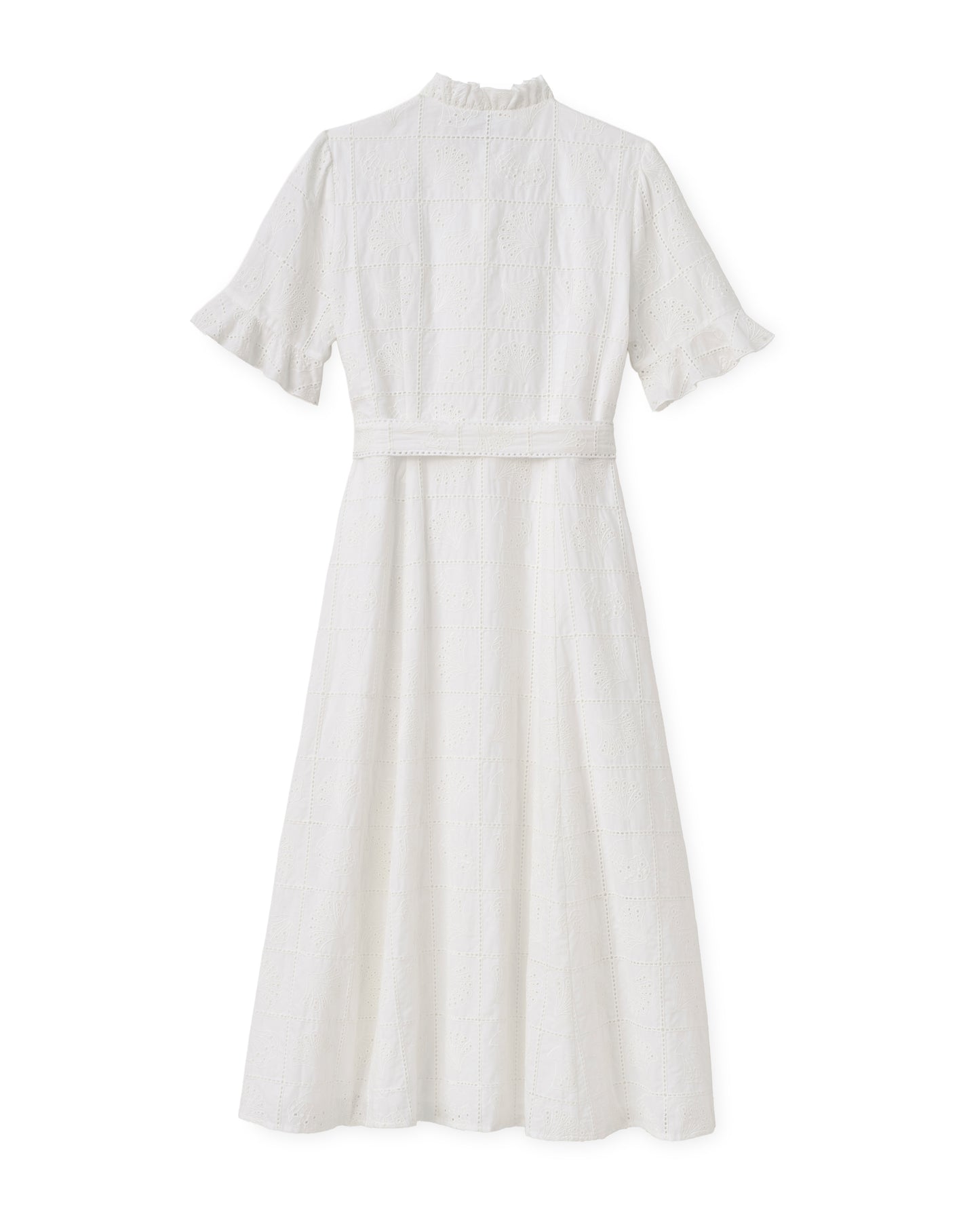 Aria Midi Dress-Soft White