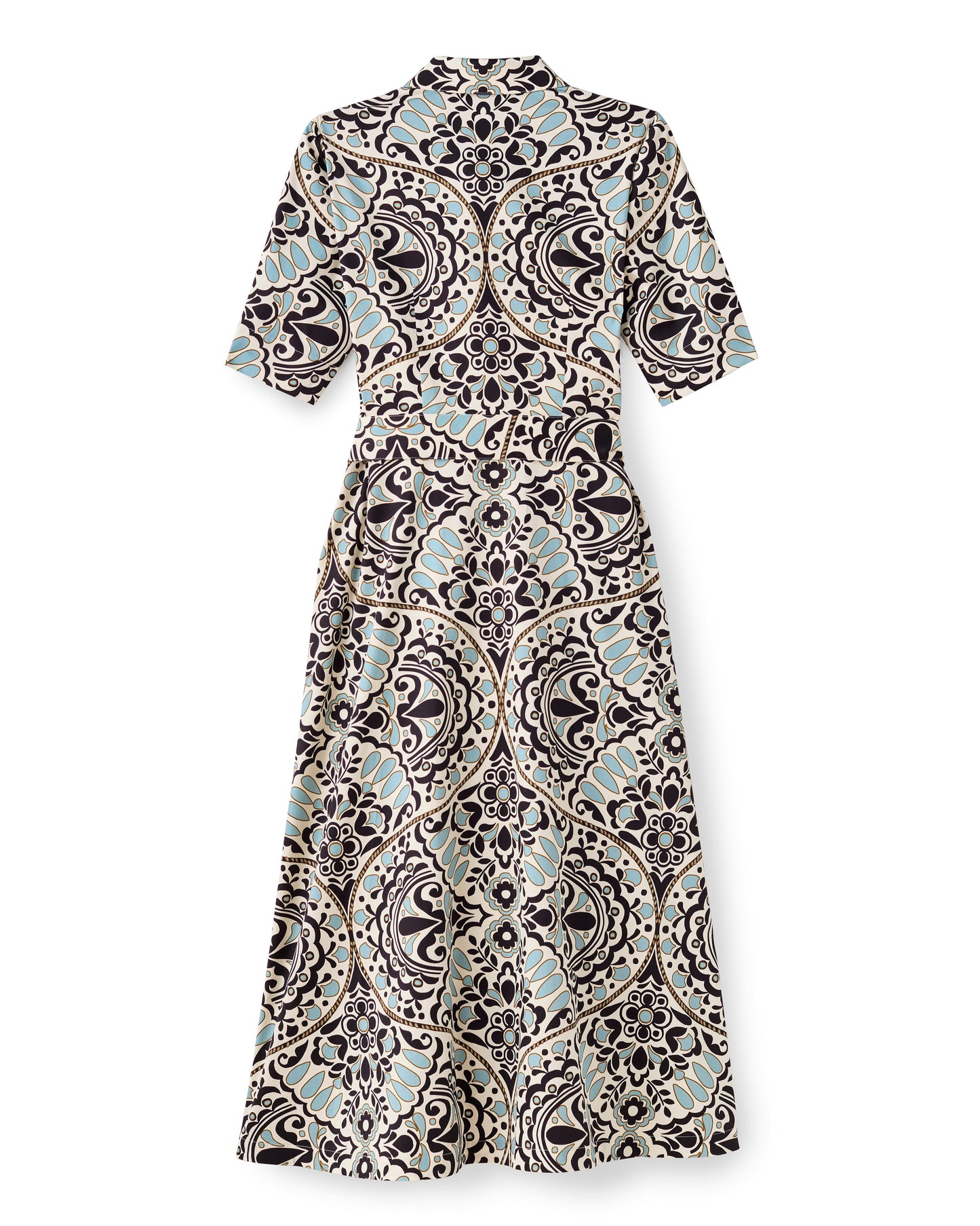 Cara Shirtdress-Flor Medallion Tidal Pool