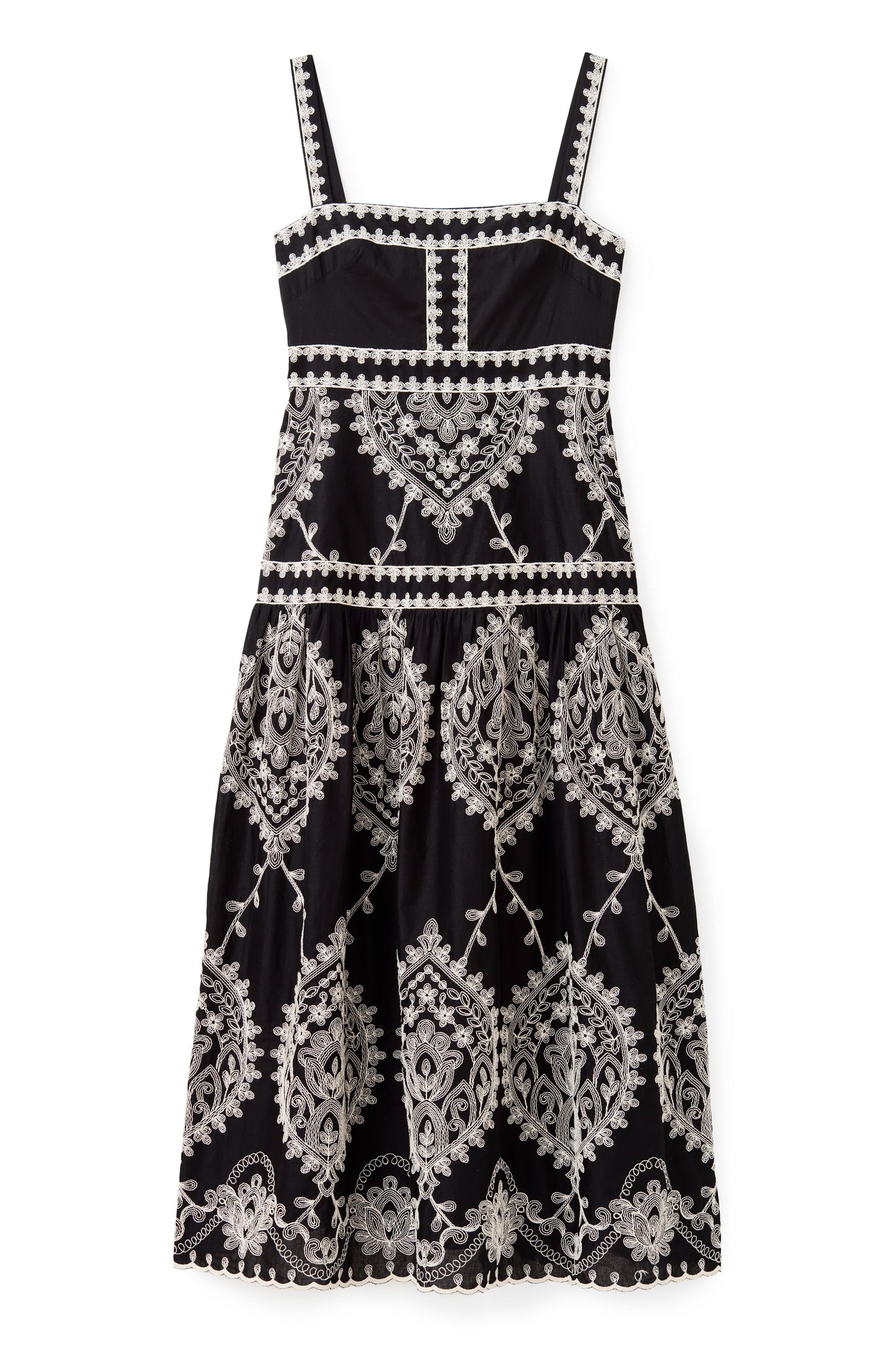 Adair Midi Dress-Noir