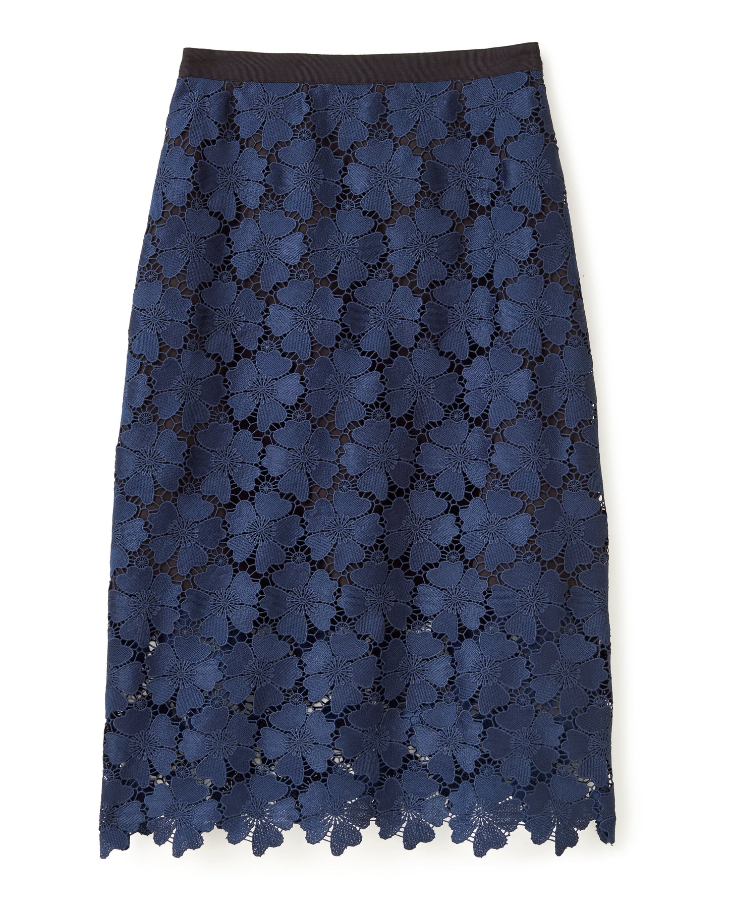 Mulberry Midi Skirt-Midnight Blue