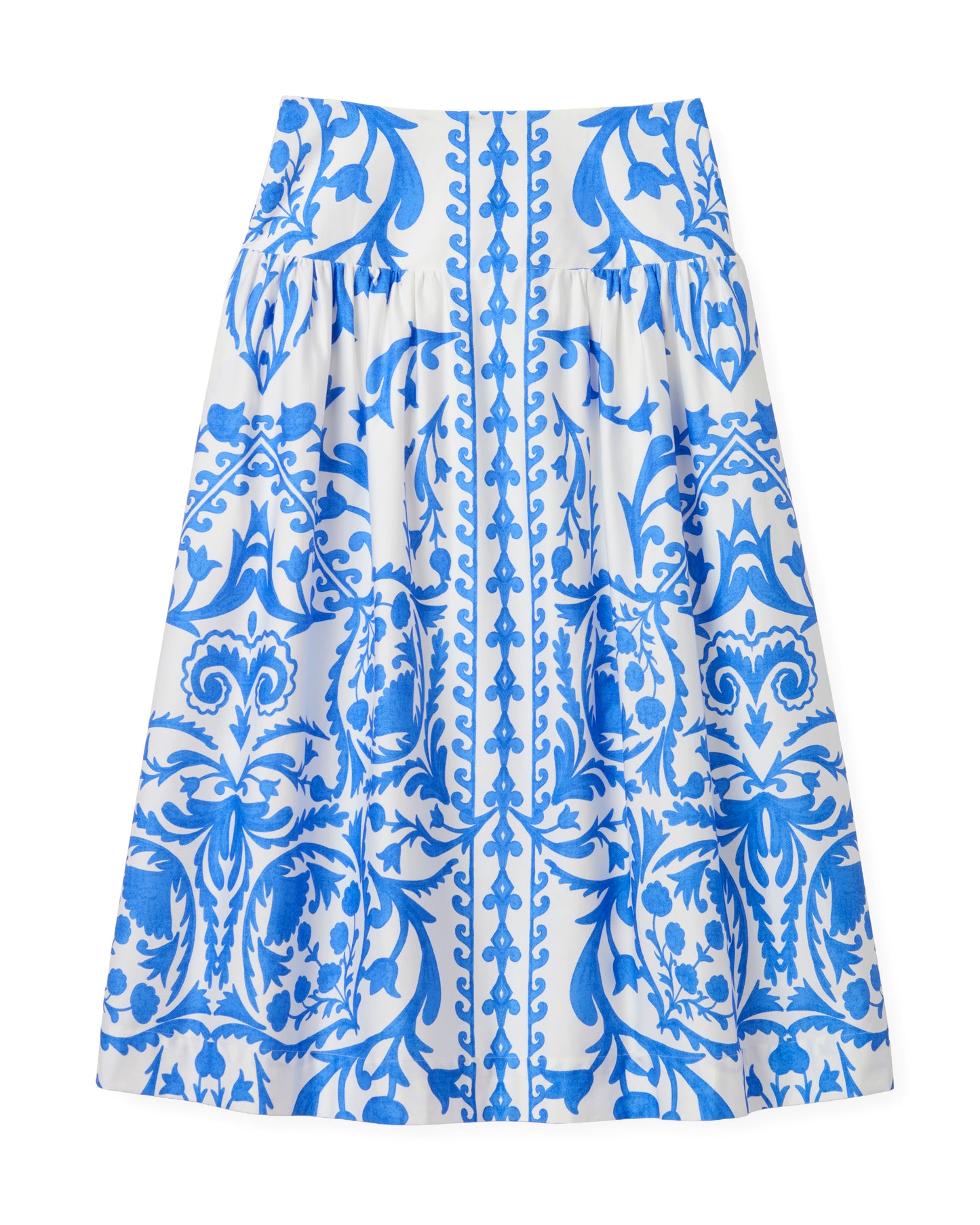 Georgia Skirt-Faraway Print-Provence Blue