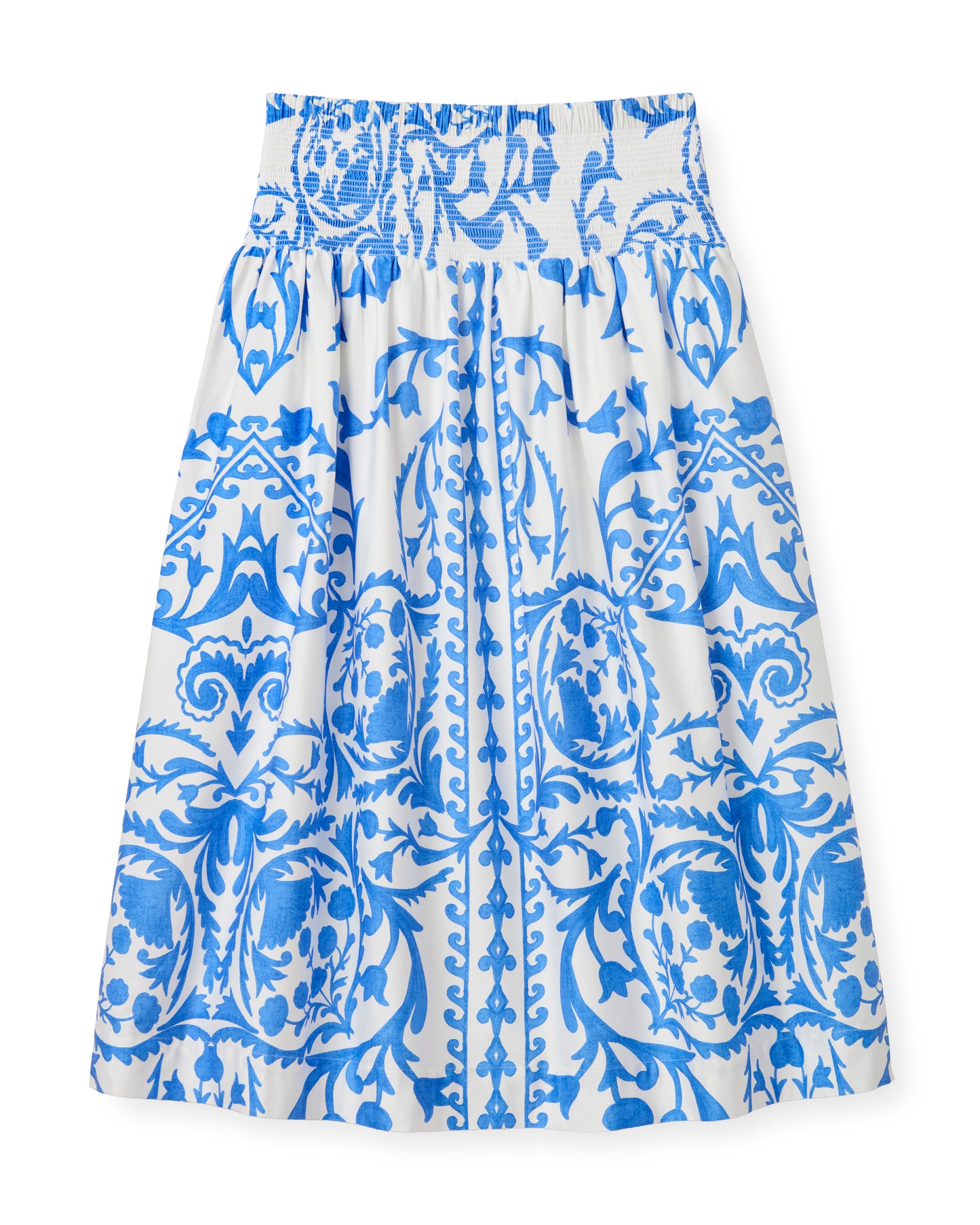 Georgia Skirt-Faraway Print-Provence Blue