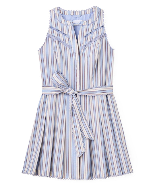 Hadley Romper-Cartolina Stripe-Pale Blue
