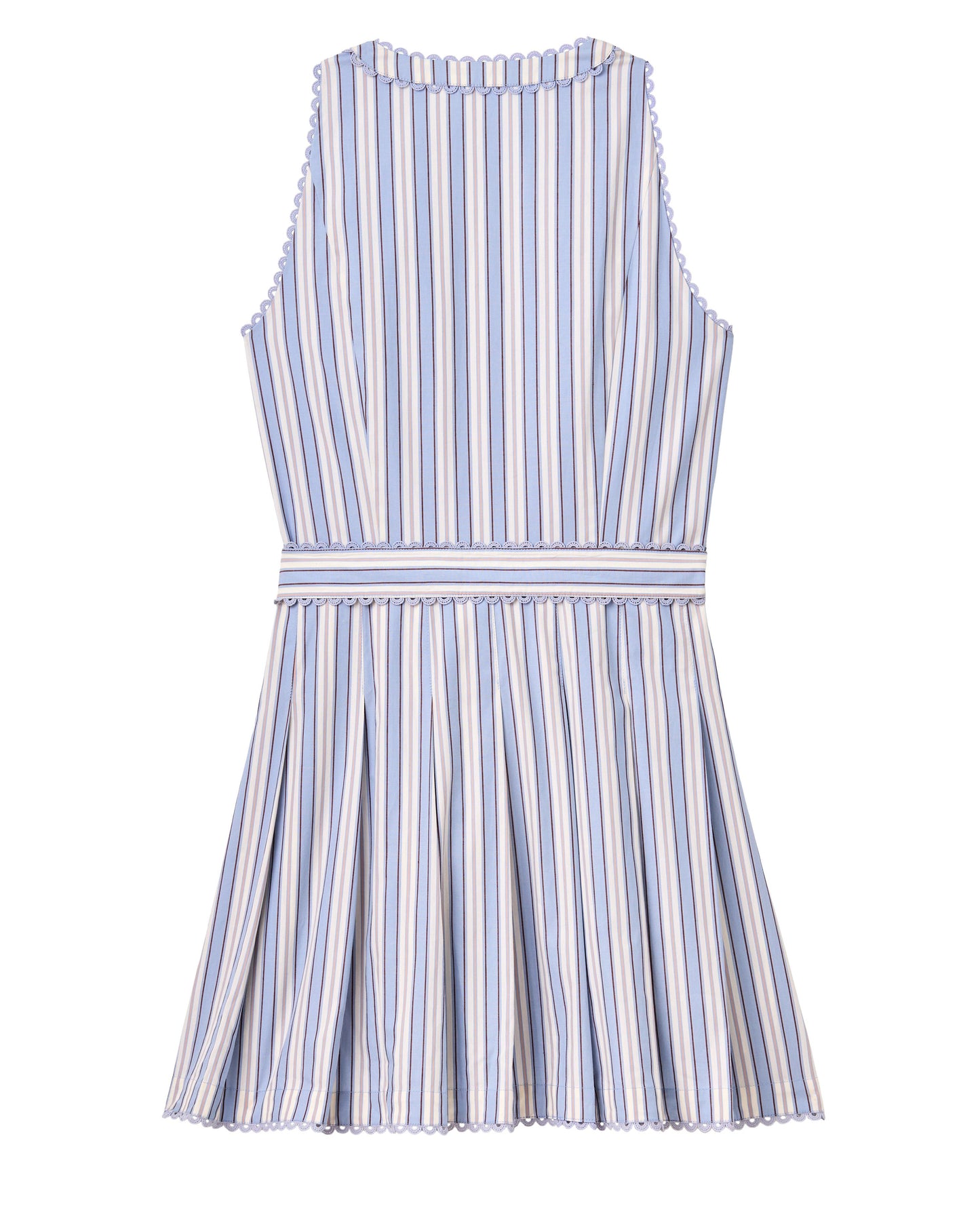 Hadley Romper-Cartolina Stripe-Pale Blue