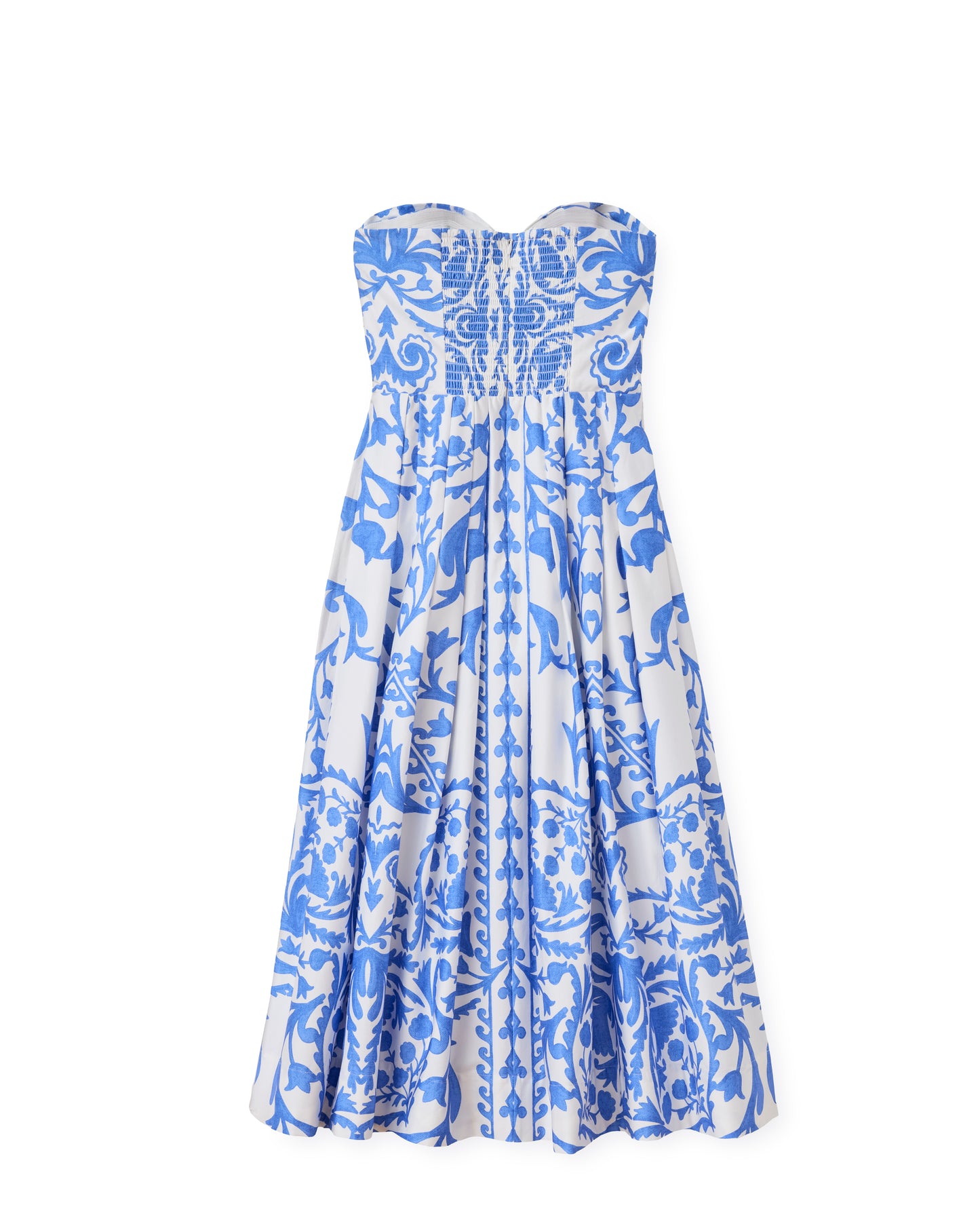 Ingrid Dress-Faraway Print-Provence Blue