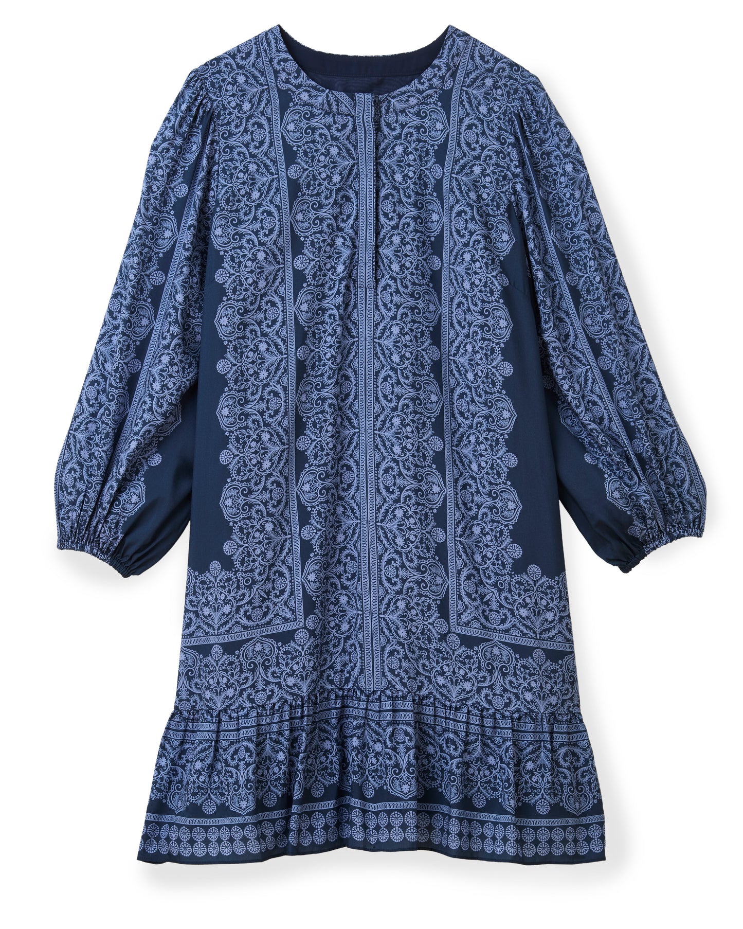 Bonnie Long Sleeve Dress-Carmel Trellis