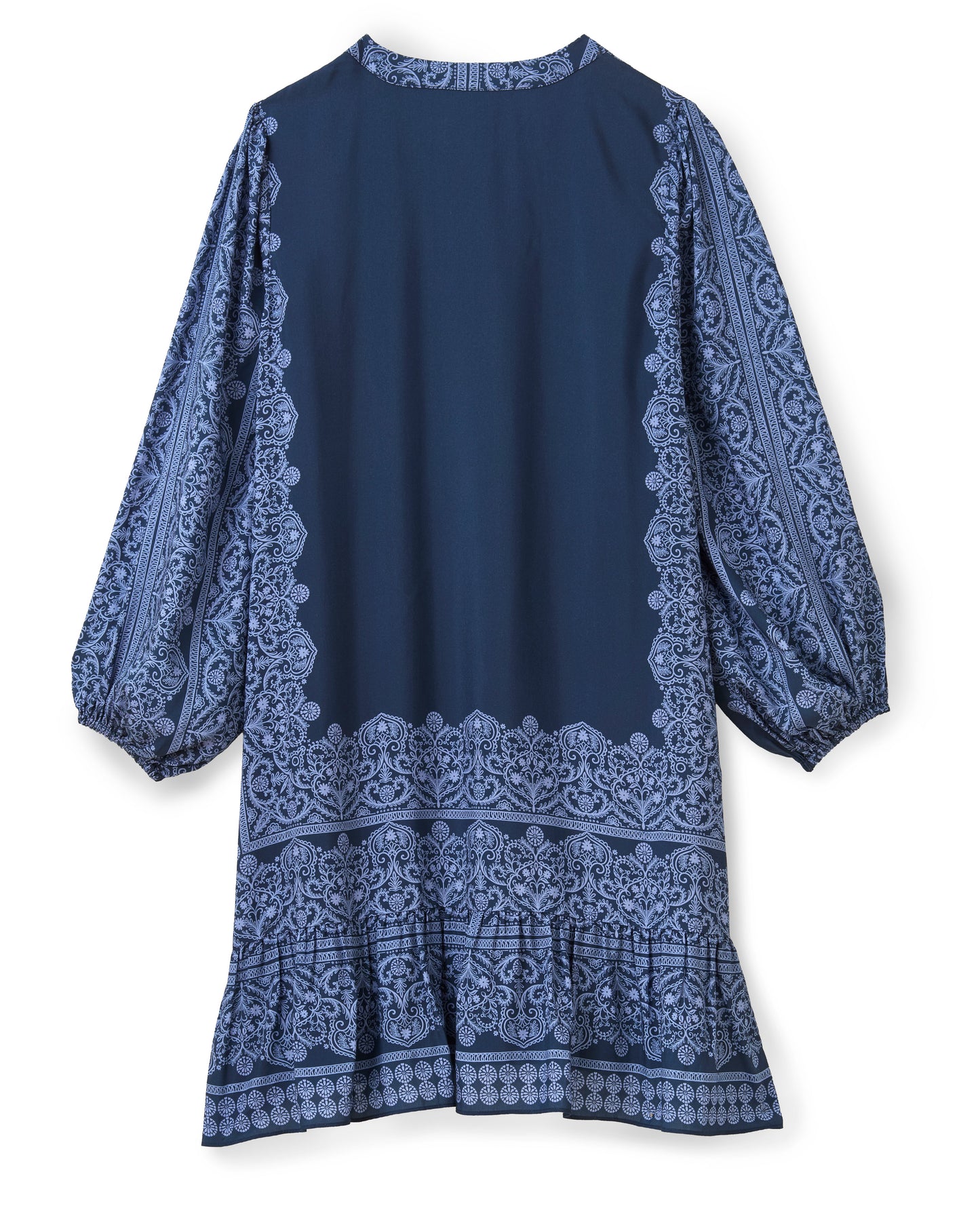 Bonnie Long Sleeve Dress-Carmel Trellis