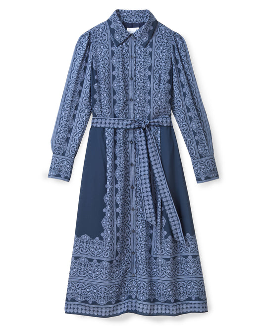 Grace Midi Dress-Carmel Trellis