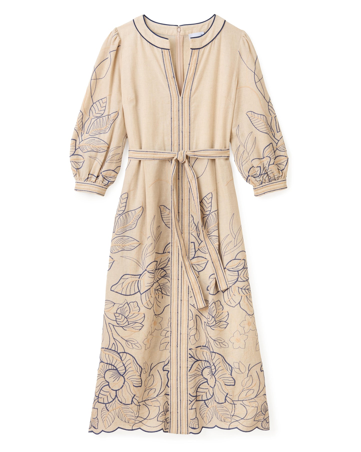 Sandy Midi Dress-Natural Linen