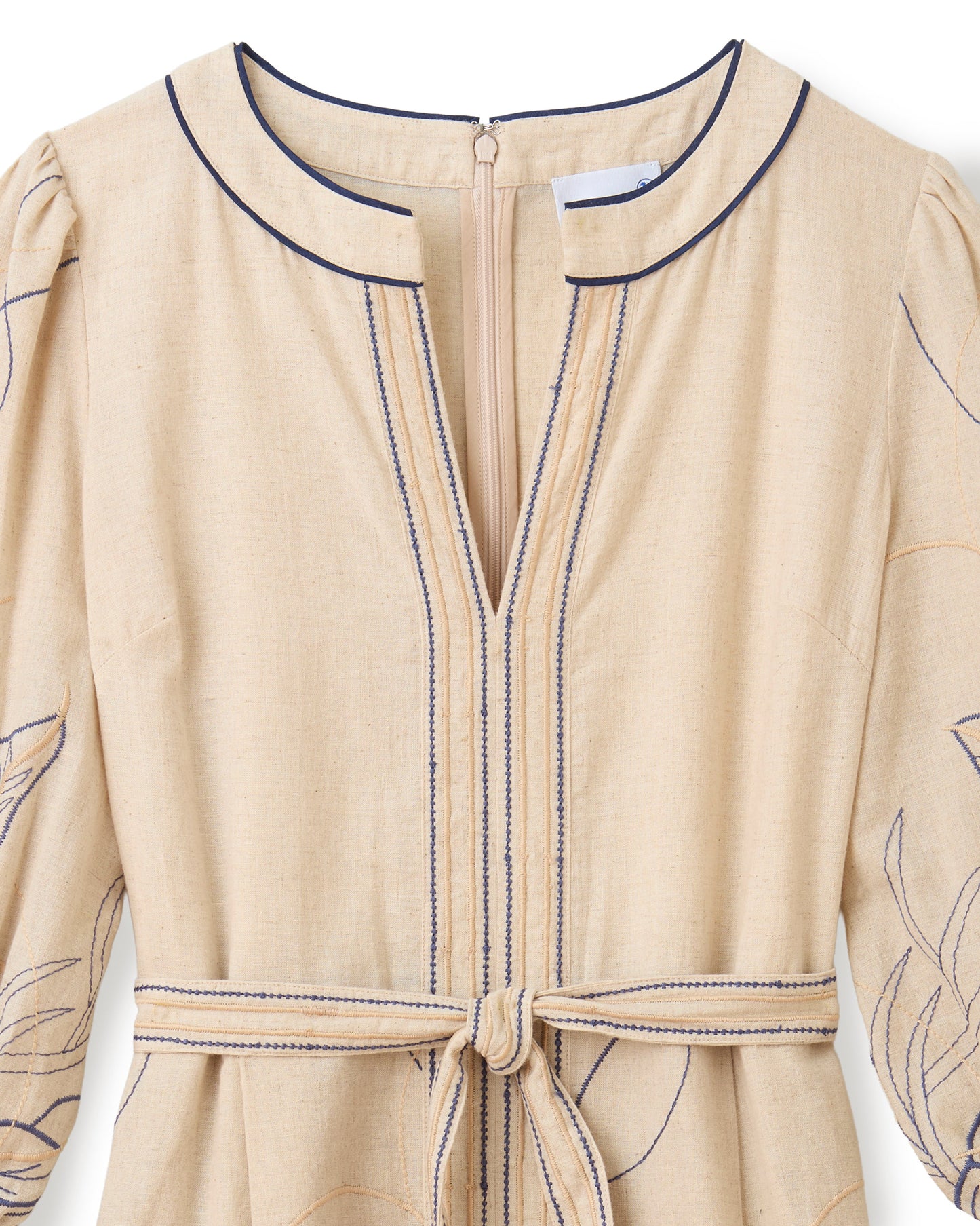 Sandy Midi Dress-Natural Linen